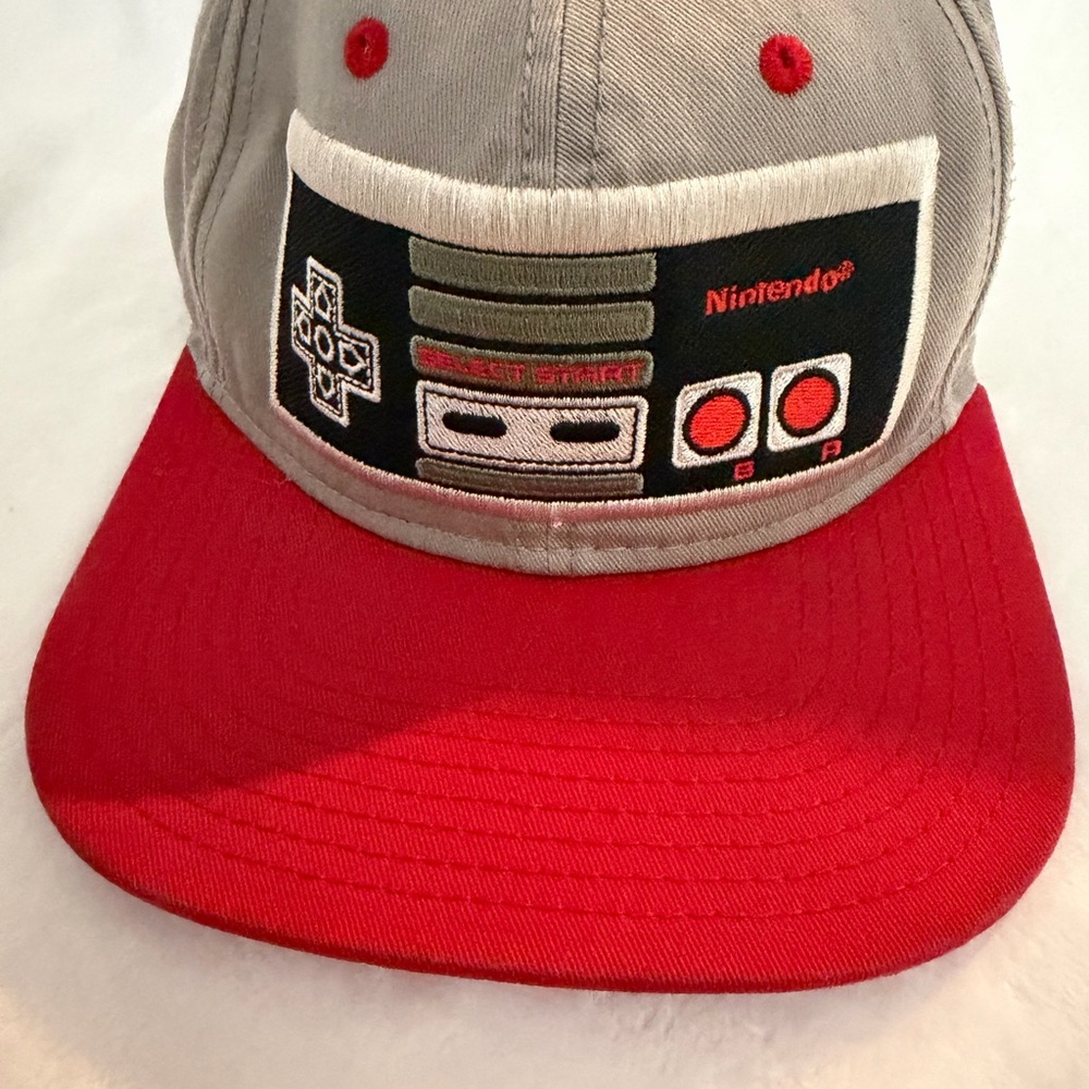 Nintendo Gray and Red Controller Hat